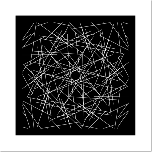 Geometry abstract criss cross lines symmetry Posters and Art